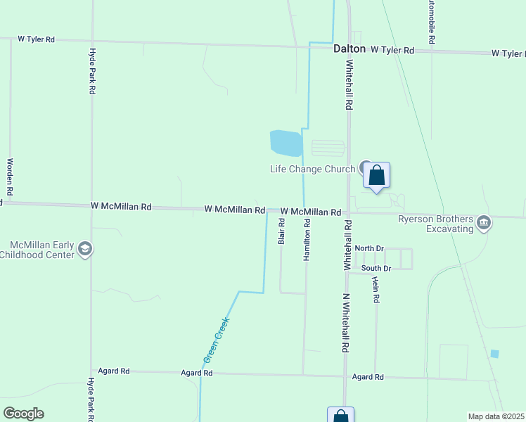 map of restaurants, bars, coffee shops, grocery stores, and more near 1015 West McMillan Road in Muskegon