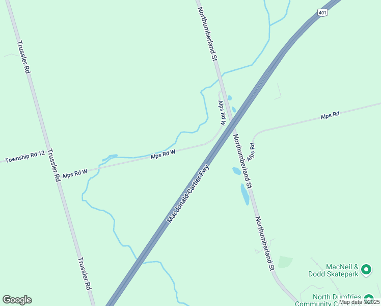 map of restaurants, bars, coffee shops, grocery stores, and more near 2788 Alps Road West in Ayr