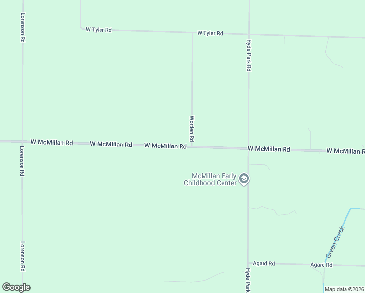 map of restaurants, bars, coffee shops, grocery stores, and more near 1629 West McMillan Road in Muskegon