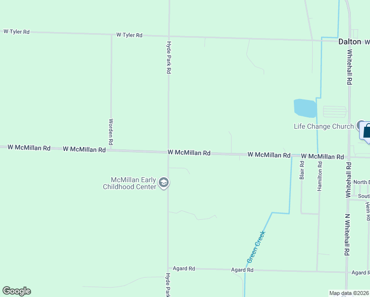 map of restaurants, bars, coffee shops, grocery stores, and more near 1339 West McMillan Road in Muskegon
