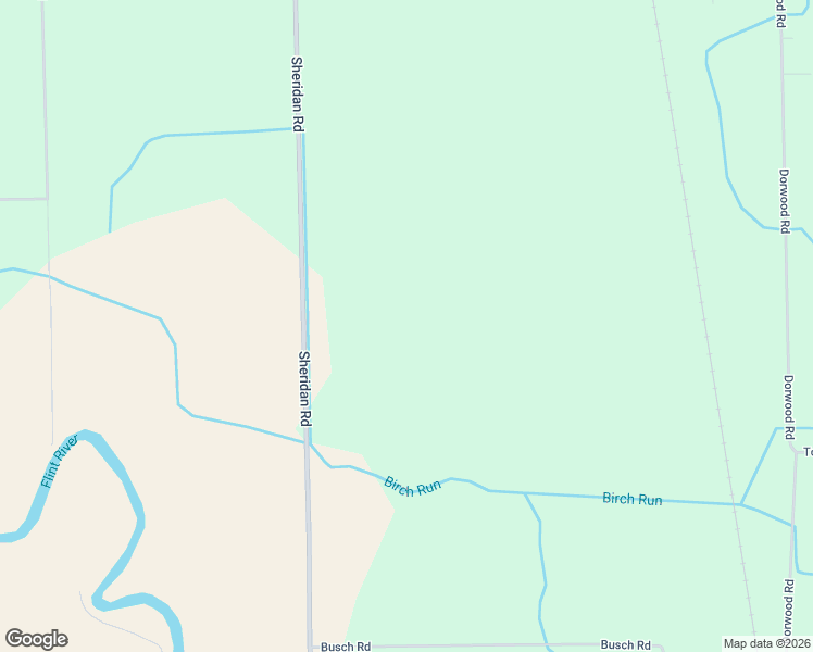 map of restaurants, bars, coffee shops, grocery stores, and more near 7863 Sheridan Road in Birch Run