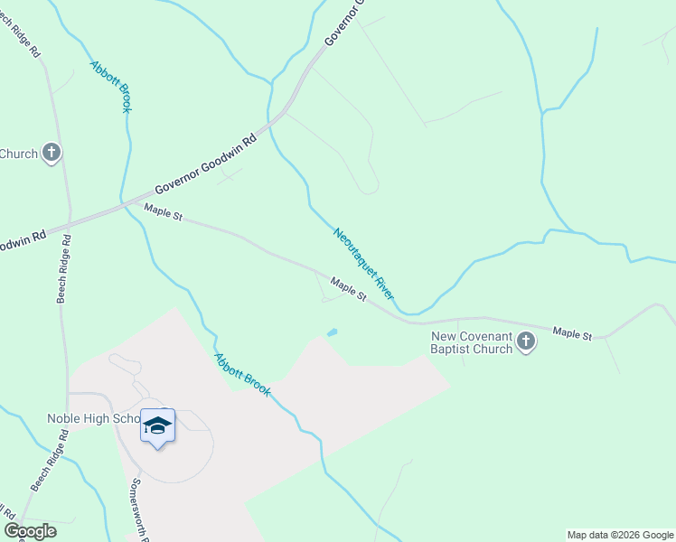 map of restaurants, bars, coffee shops, grocery stores, and more near 394 Maple Street in North Berwick