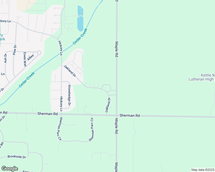 map of restaurants, bars, coffee shops, grocery stores, and more near N161W18878 Heather Lynn Circle in Jackson