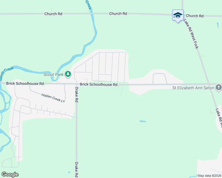 map of restaurants, bars, coffee shops, grocery stores, and more near 4065 Brick Schoolhouse Road in Hamlin