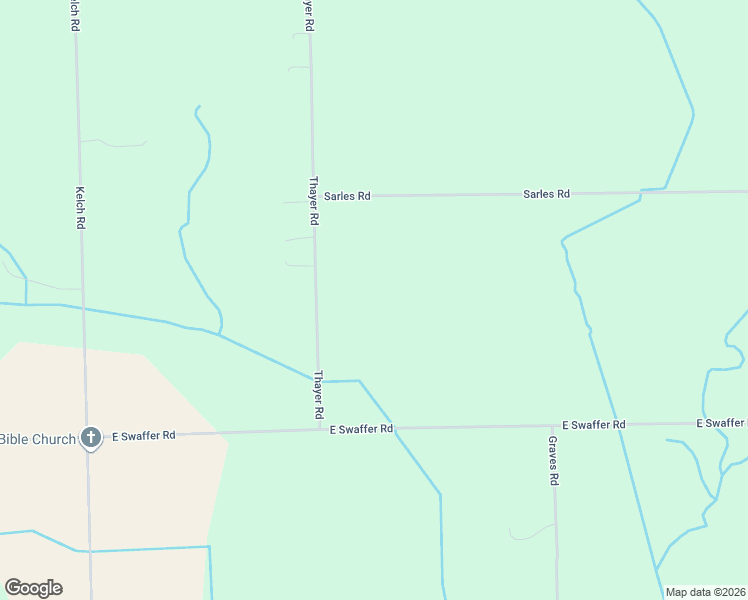 map of restaurants, bars, coffee shops, grocery stores, and more near 9630 Thayer Road in Silverwood