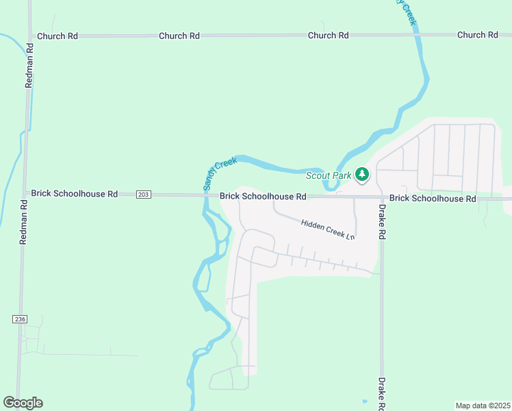 map of restaurants, bars, coffee shops, grocery stores, and more near 166 Hidden Creek Lane in Hamlin