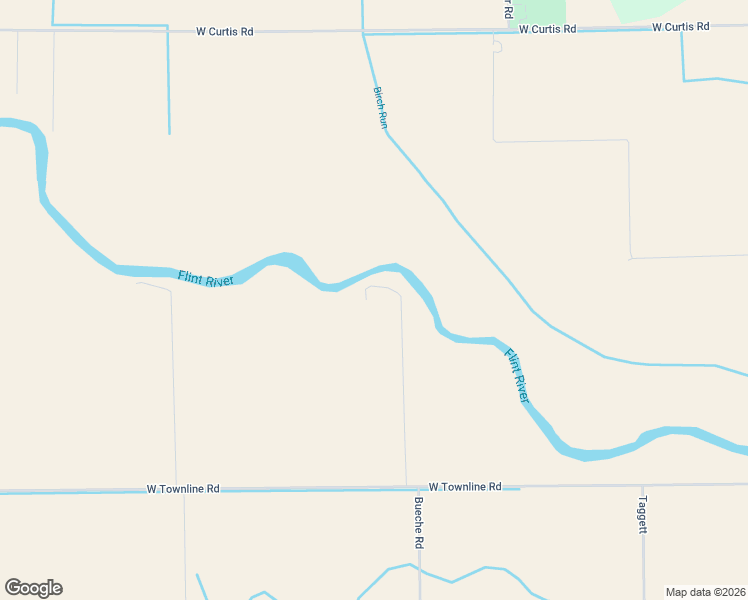 map of restaurants, bars, coffee shops, grocery stores, and more near 7600 Bueche Road in Saginaw