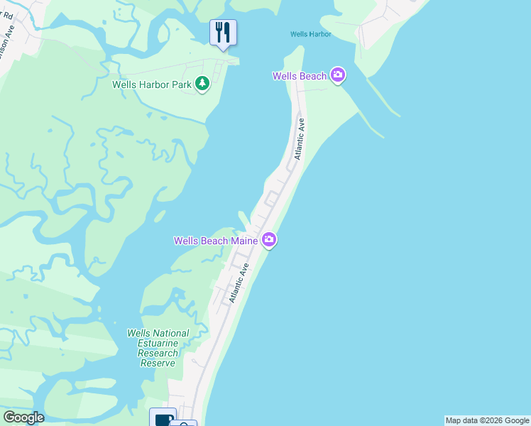 map of restaurants, bars, coffee shops, grocery stores, and more near 330 Atlantic Avenue in Wells