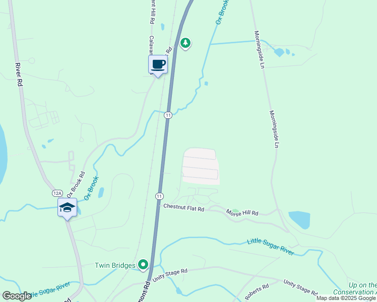 map of restaurants, bars, coffee shops, grocery stores, and more near 73 Windy Acres Road in Charlestown