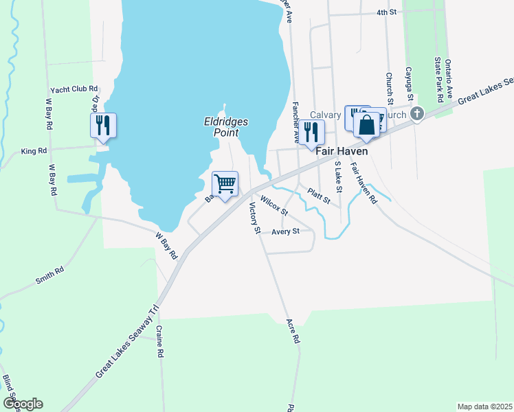 map of restaurants, bars, coffee shops, grocery stores, and more near 14402 Victory Street in Sterling