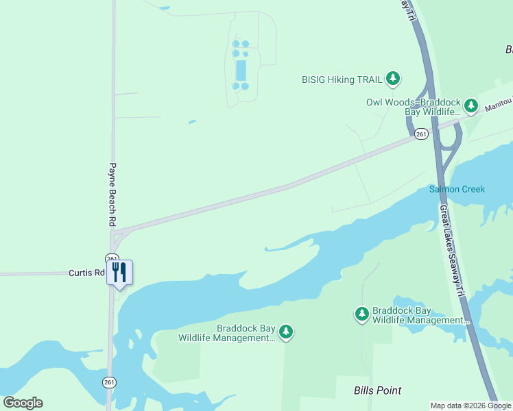map of restaurants, bars, coffee shops, grocery stores, and more near 518 Manitou Beach Road in Hilton