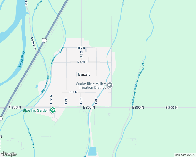 map of restaurants, bars, coffee shops, grocery stores, and more near 692 825 North in Basalt