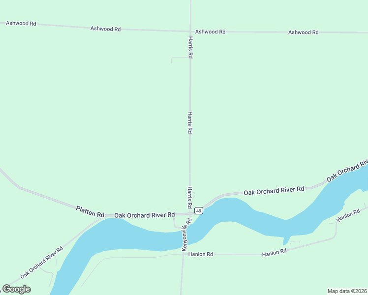 map of restaurants, bars, coffee shops, grocery stores, and more near 2026 Harris Road in Waterport