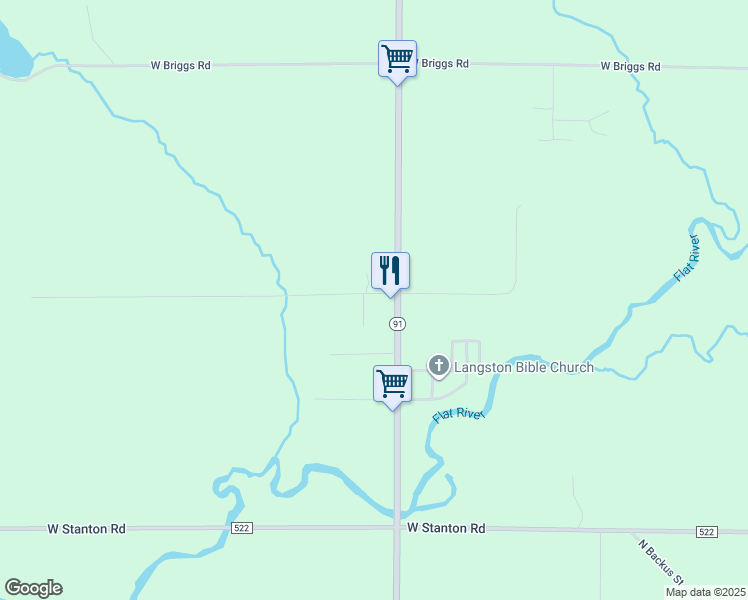 map of restaurants, bars, coffee shops, grocery stores, and more near 8057 Willard Road Northwest in Greenville