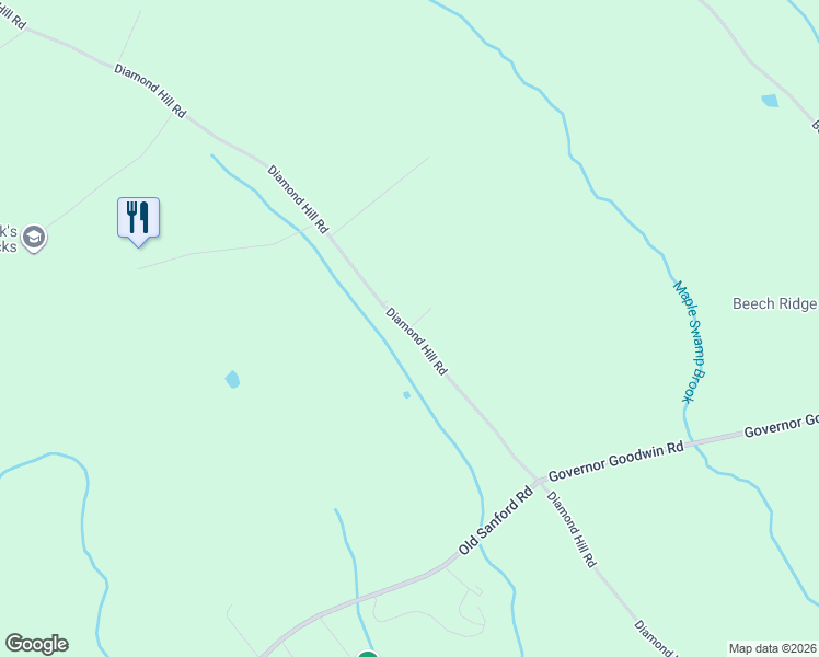 map of restaurants, bars, coffee shops, grocery stores, and more near 229 Diamond Hill Road in Berwick