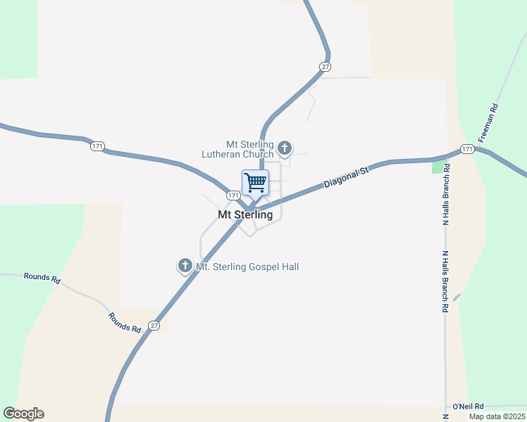 map of restaurants, bars, coffee shops, grocery stores, and more near in Mount Sterling