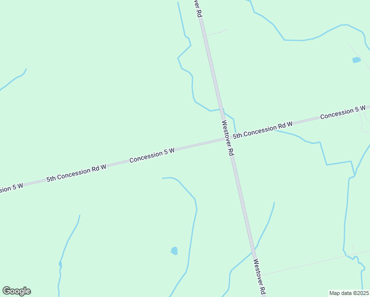 map of restaurants, bars, coffee shops, grocery stores, and more near 1374 5th Concession Road West in Hamilton