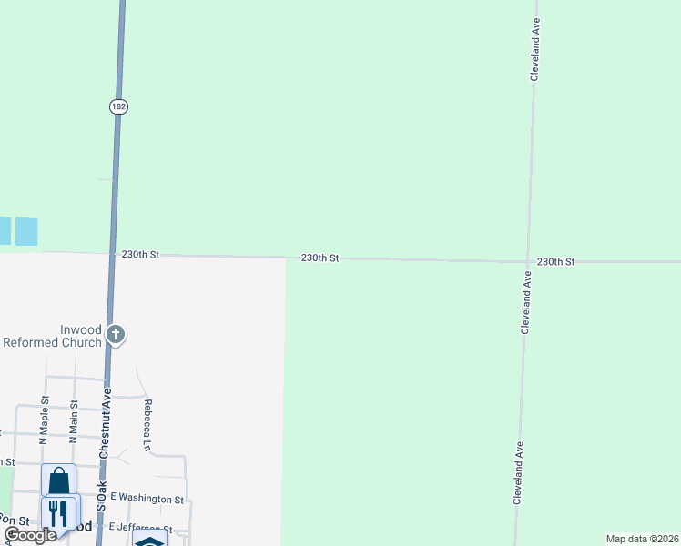 map of restaurants, bars, coffee shops, grocery stores, and more near 1853 230th Street in Inwood