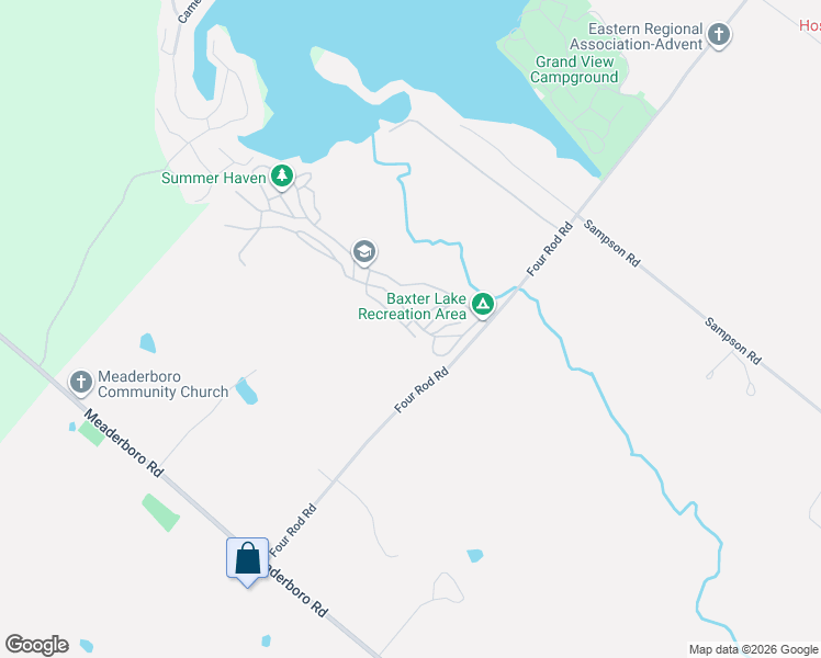 map of restaurants, bars, coffee shops, grocery stores, and more near 121-155 Four Rod Road in Rochester