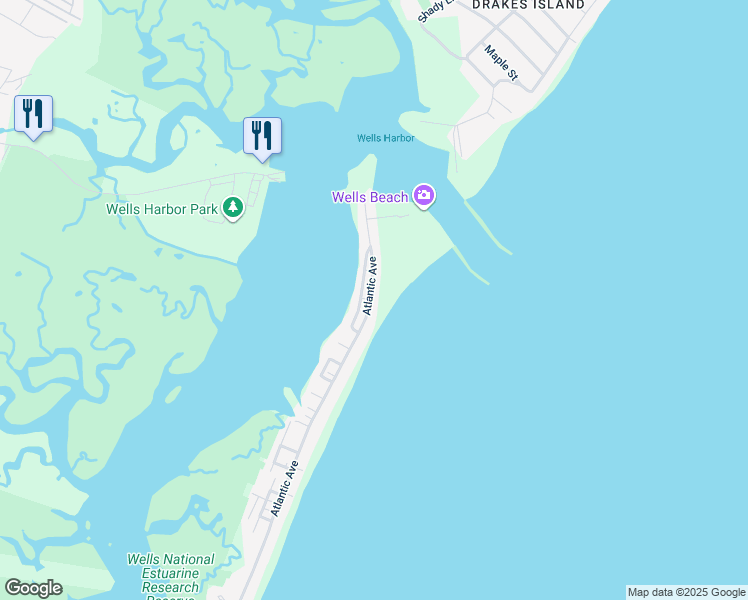 map of restaurants, bars, coffee shops, grocery stores, and more near 441 Atlantic Avenue in Wells