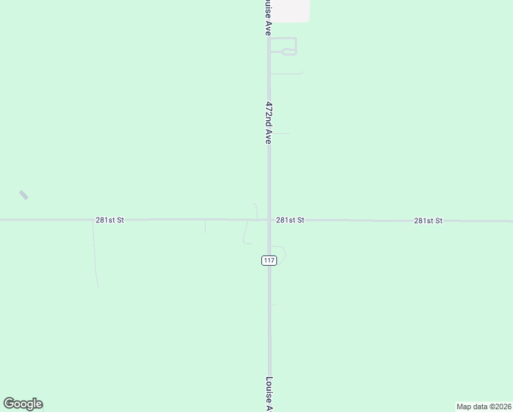 map of restaurants, bars, coffee shops, grocery stores, and more near 47196 281st Street in Worthing