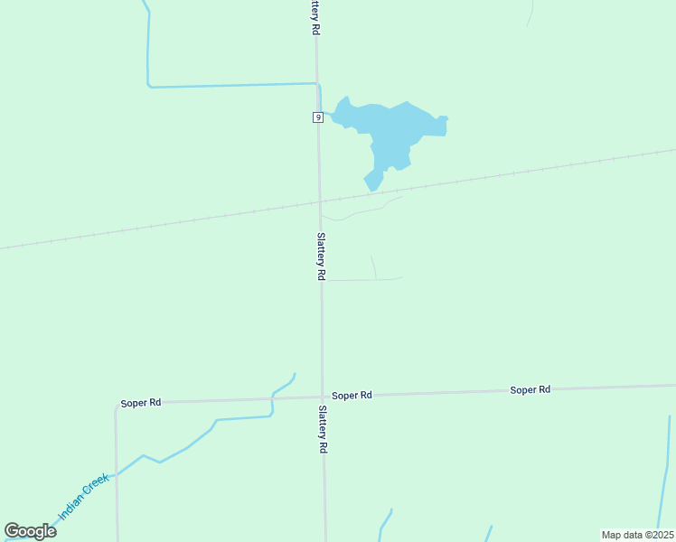 map of restaurants, bars, coffee shops, grocery stores, and more near 9670 Slattery Road in Clifford
