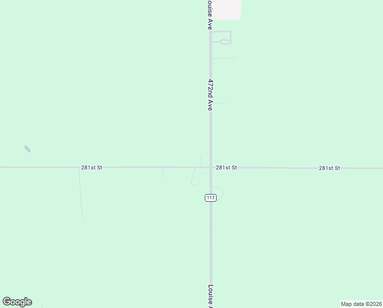 map of restaurants, bars, coffee shops, grocery stores, and more near 47196 281st Street in Worthing