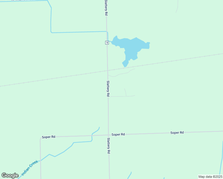 map of restaurants, bars, coffee shops, grocery stores, and more near 9670 Slattery Road in Clifford