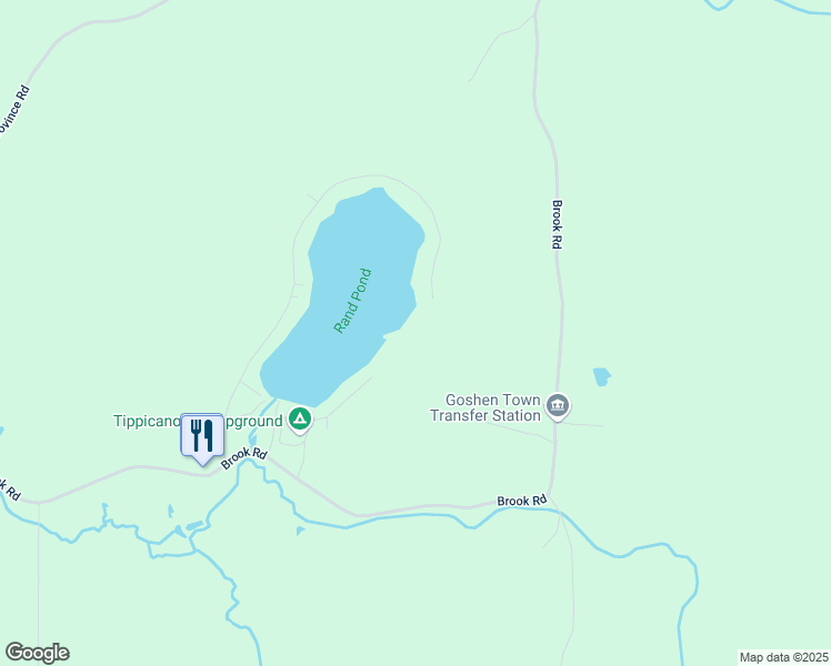 map of restaurants, bars, coffee shops, grocery stores, and more near 572 Rand Pond Road in Goshen