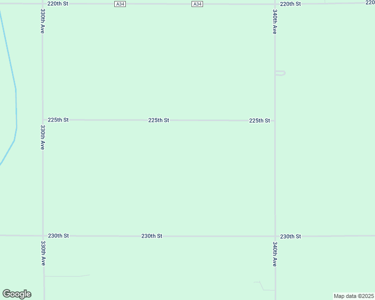 map of restaurants, bars, coffee shops, grocery stores, and more near 3358 225th Street in Terril
