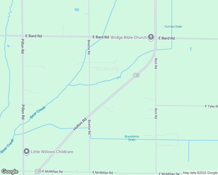 map of restaurants, bars, coffee shops, grocery stores, and more near 3343 Holton Road in Muskegon