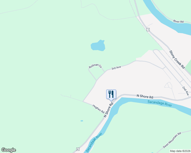 map of restaurants, bars, coffee shops, grocery stores, and more near 127 3rd Avenue in Hadley