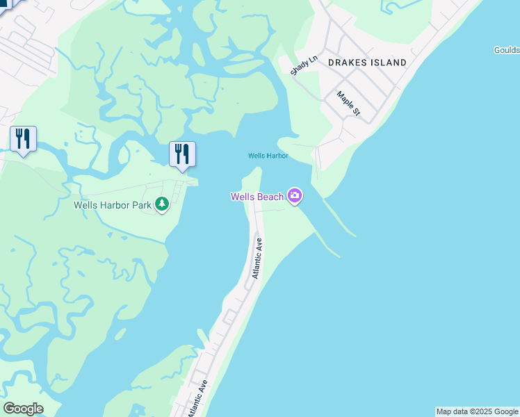 map of restaurants, bars, coffee shops, grocery stores, and more near 481 Atlantic Avenue in Wells
