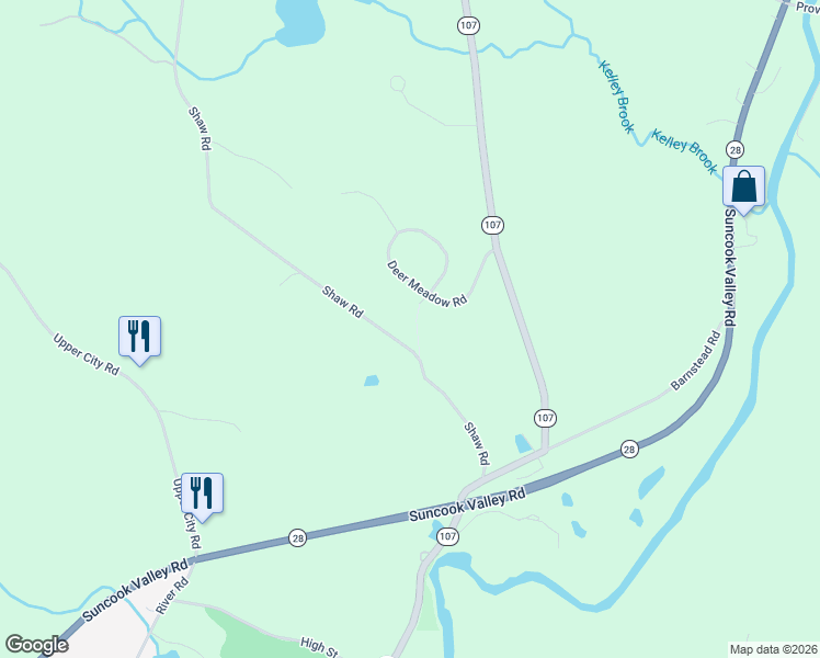 map of restaurants, bars, coffee shops, grocery stores, and more near 80 Deer Meadow Road in Pittsfield