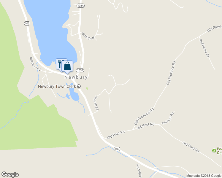 map of restaurants, bars, coffee shops, grocery stores, and more near 84 Park 10 Road in Newbury