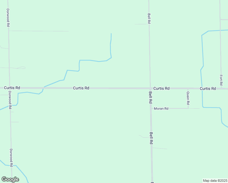 map of restaurants, bars, coffee shops, grocery stores, and more near 2720 East Curtis Road in Saginaw