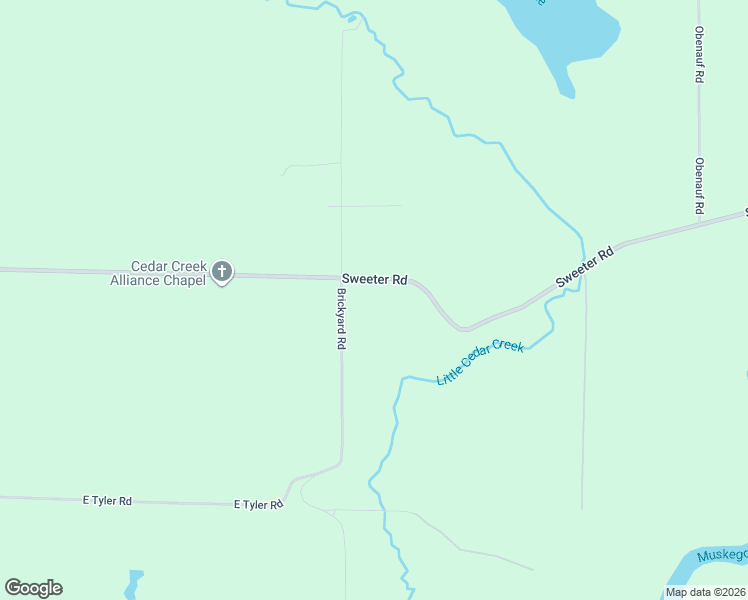 map of restaurants, bars, coffee shops, grocery stores, and more near 7435 Sweeter Road in Twin Lake