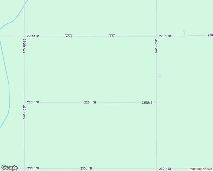 map of restaurants, bars, coffee shops, grocery stores, and more near 3358 225th Street in Terril