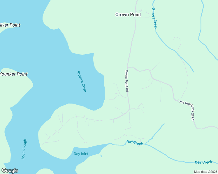 map of restaurants, bars, coffee shops, grocery stores, and more near 62981 Crown Point Road in Coos Bay