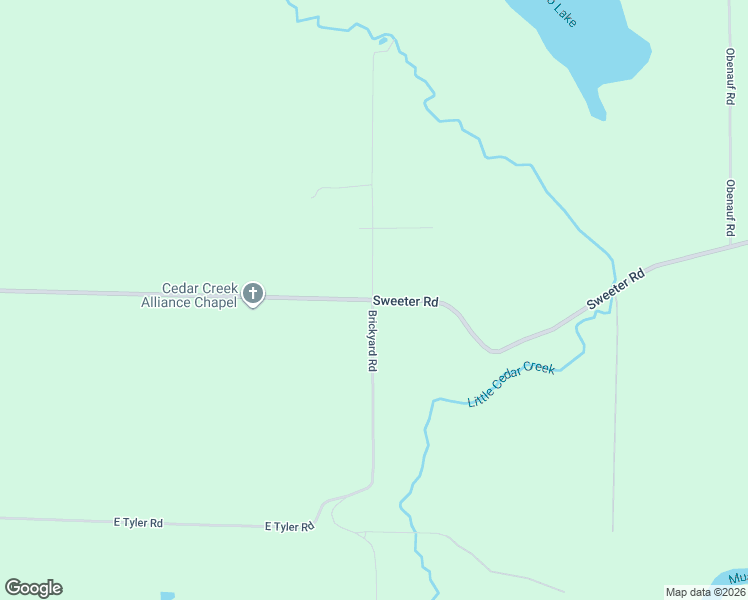 map of restaurants, bars, coffee shops, grocery stores, and more near 7435 Sweeter Road in Twin Lake