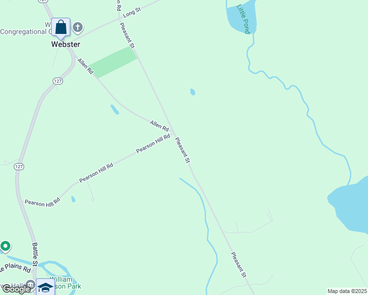 map of restaurants, bars, coffee shops, grocery stores, and more near 1140 Pleasant Street in Webster