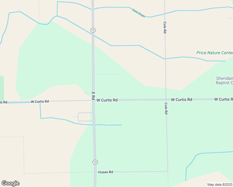 map of restaurants, bars, coffee shops, grocery stores, and more near 1830 West Curtis Road in Saginaw
