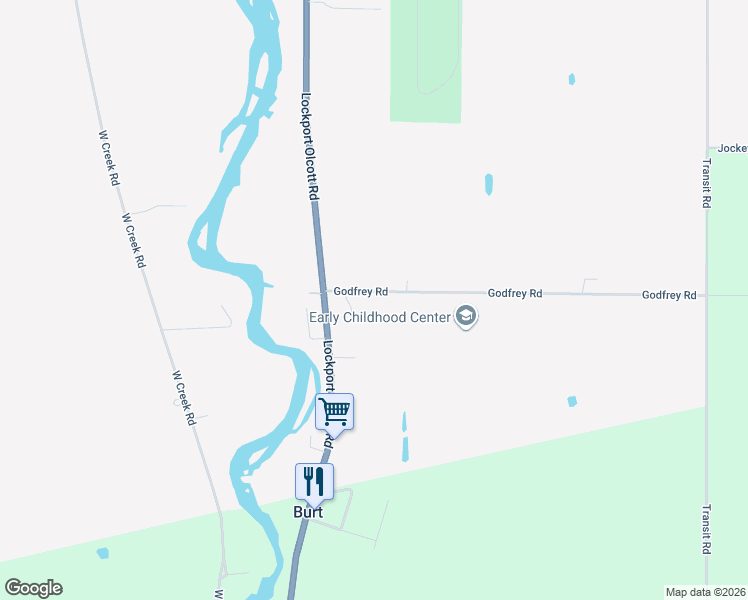 map of restaurants, bars, coffee shops, grocery stores, and more near 6006 Godfrey Rd in Burt