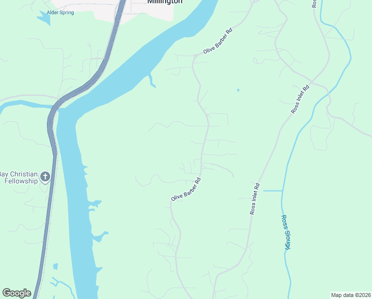 map of restaurants, bars, coffee shops, grocery stores, and more near 62344 Olive Barber Road in Coos Bay