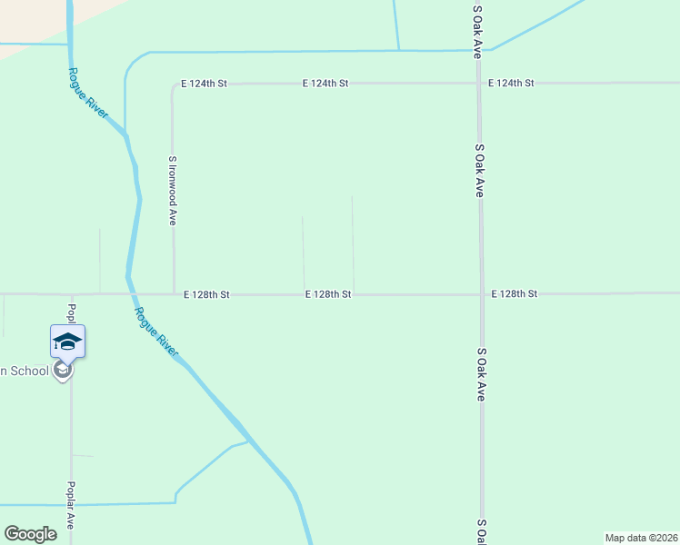 map of restaurants, bars, coffee shops, grocery stores, and more near 3733 East 128th Street in Grant