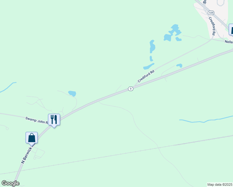 map of restaurants, bars, coffee shops, grocery stores, and more near 471 North Berwick Road in Wells