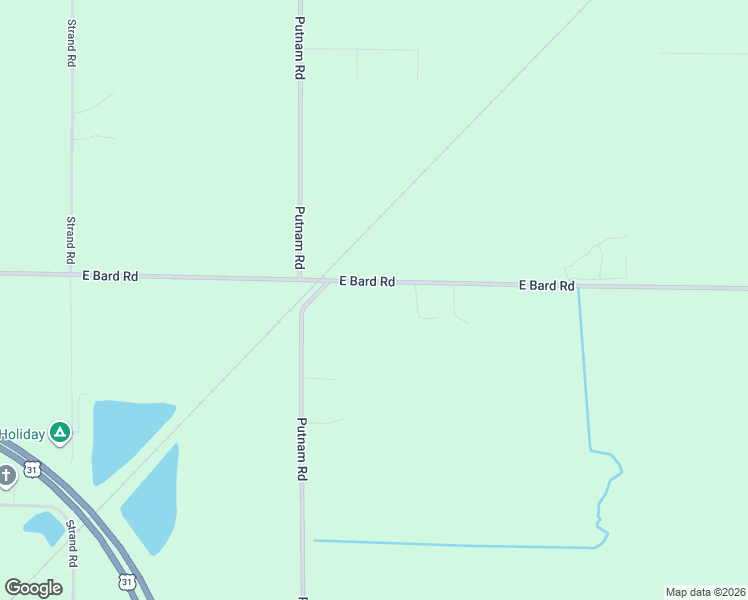 map of restaurants, bars, coffee shops, grocery stores, and more near 1141 East Bard Road in Muskegon