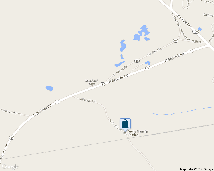 map of restaurants, bars, coffee shops, grocery stores, and more near 356 North Berwick Road in Wells