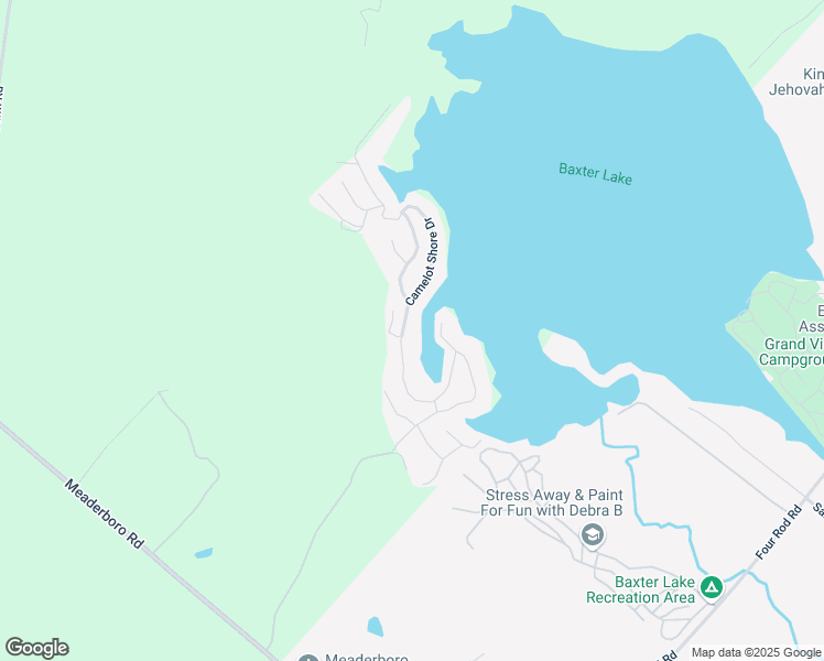 map of restaurants, bars, coffee shops, grocery stores, and more near 235 Camelot Shore Drive in Farmington