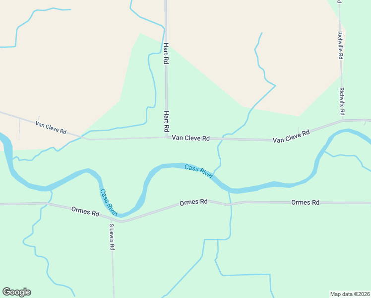 map of restaurants, bars, coffee shops, grocery stores, and more near 9101-9519 Van Cleve Road in Vassar